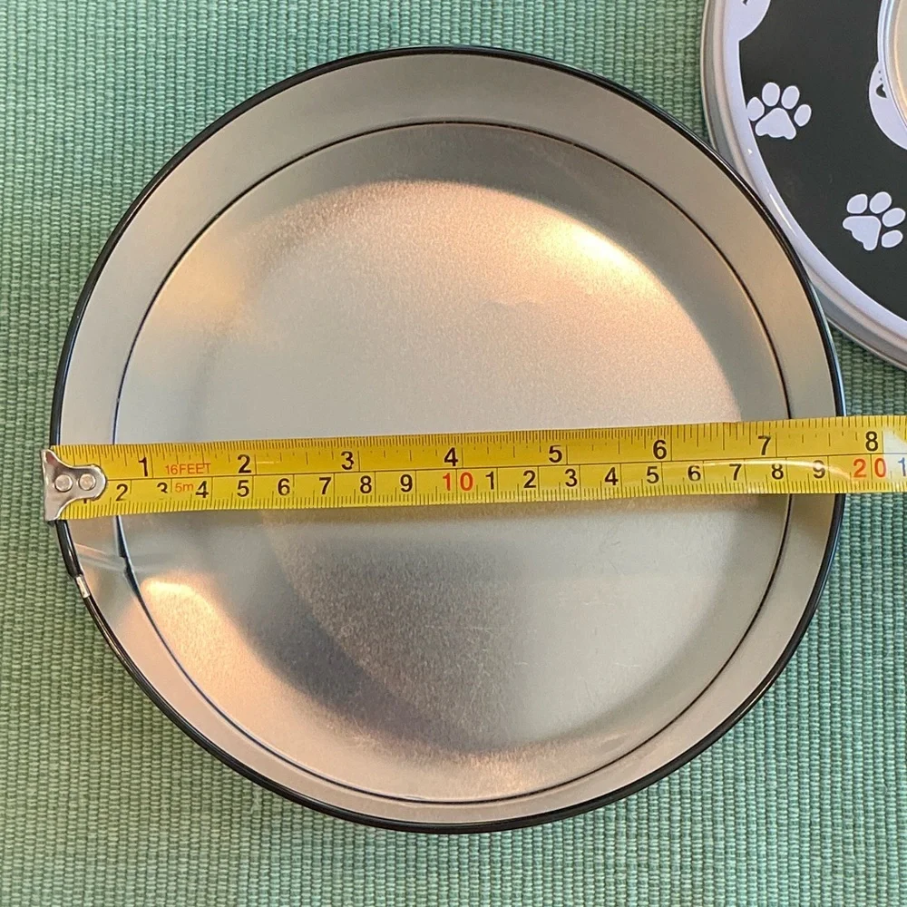 Black and White Dog Treat Tin